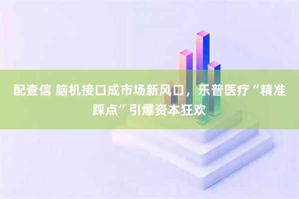 配查信 脑机接口成市场新风口，乐普医疗“精准踩点”引爆资本狂欢