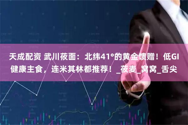 天成配资 武川莜面：北纬41°的黄金馈赠！低GI健康主食，连米其林都推荐！_莜麦_窝窝_舌尖
