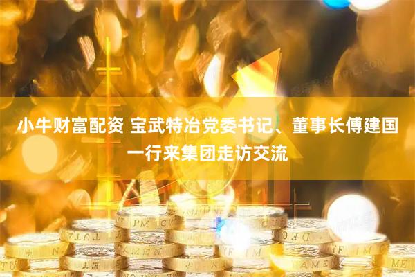 小牛财富配资 宝武特冶党委书记、董事长傅建国一行来集团走访交流
