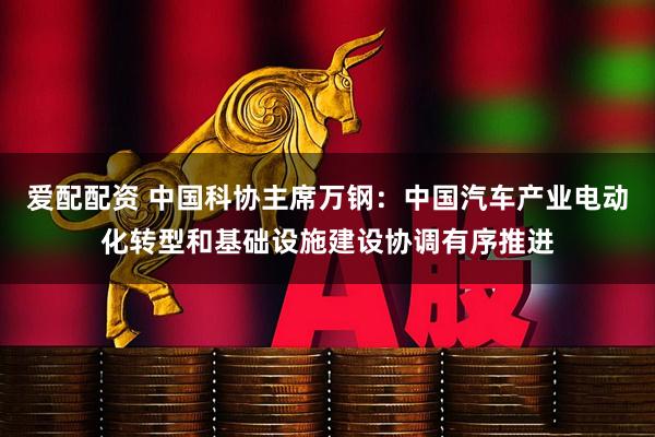 爱配配资 中国科协主席万钢：中国汽车产业电动化转型和基础设施建设协调有序推进